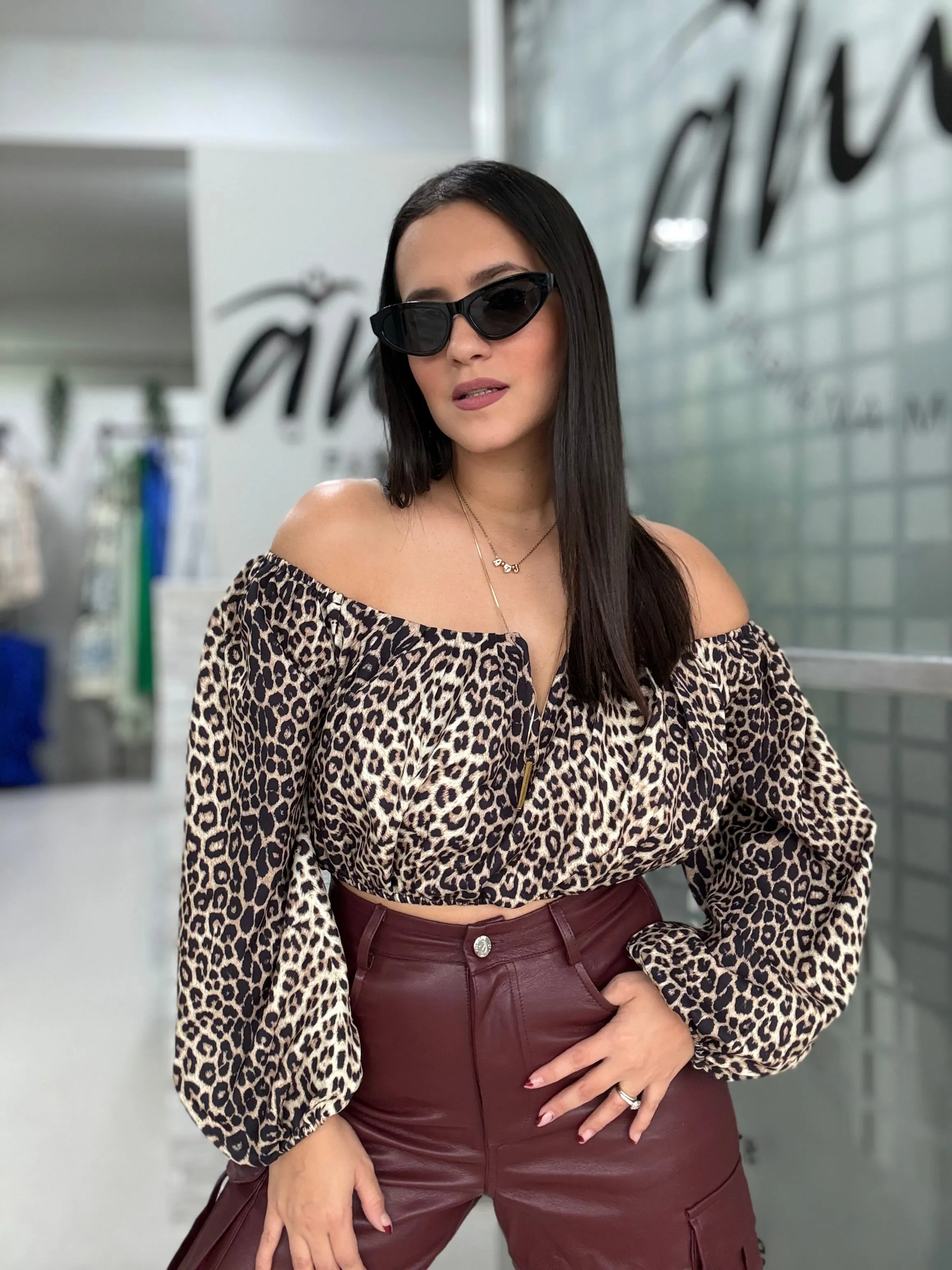 Animal Print Top