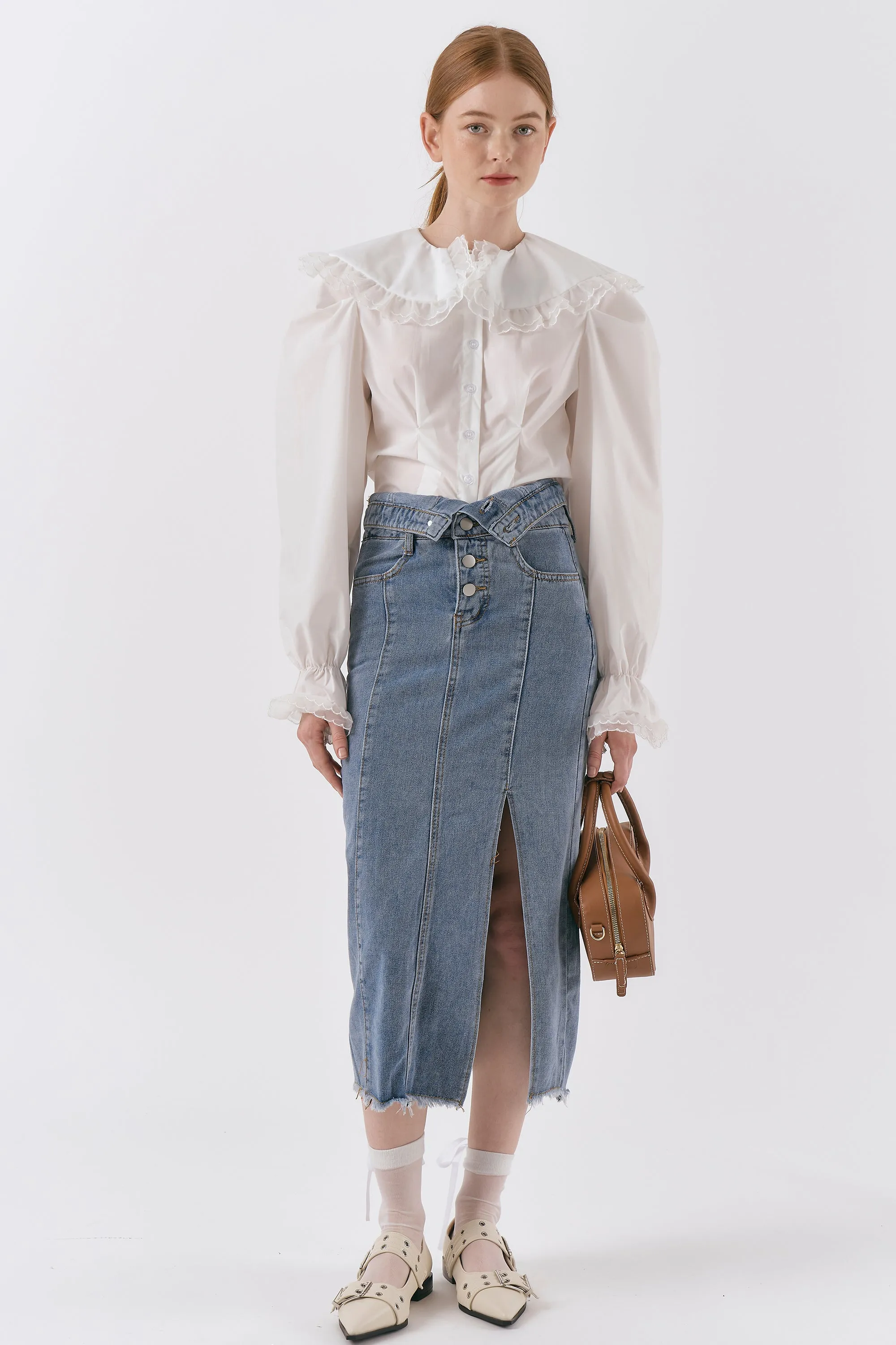 Ariana Highwaist Denim Skirt