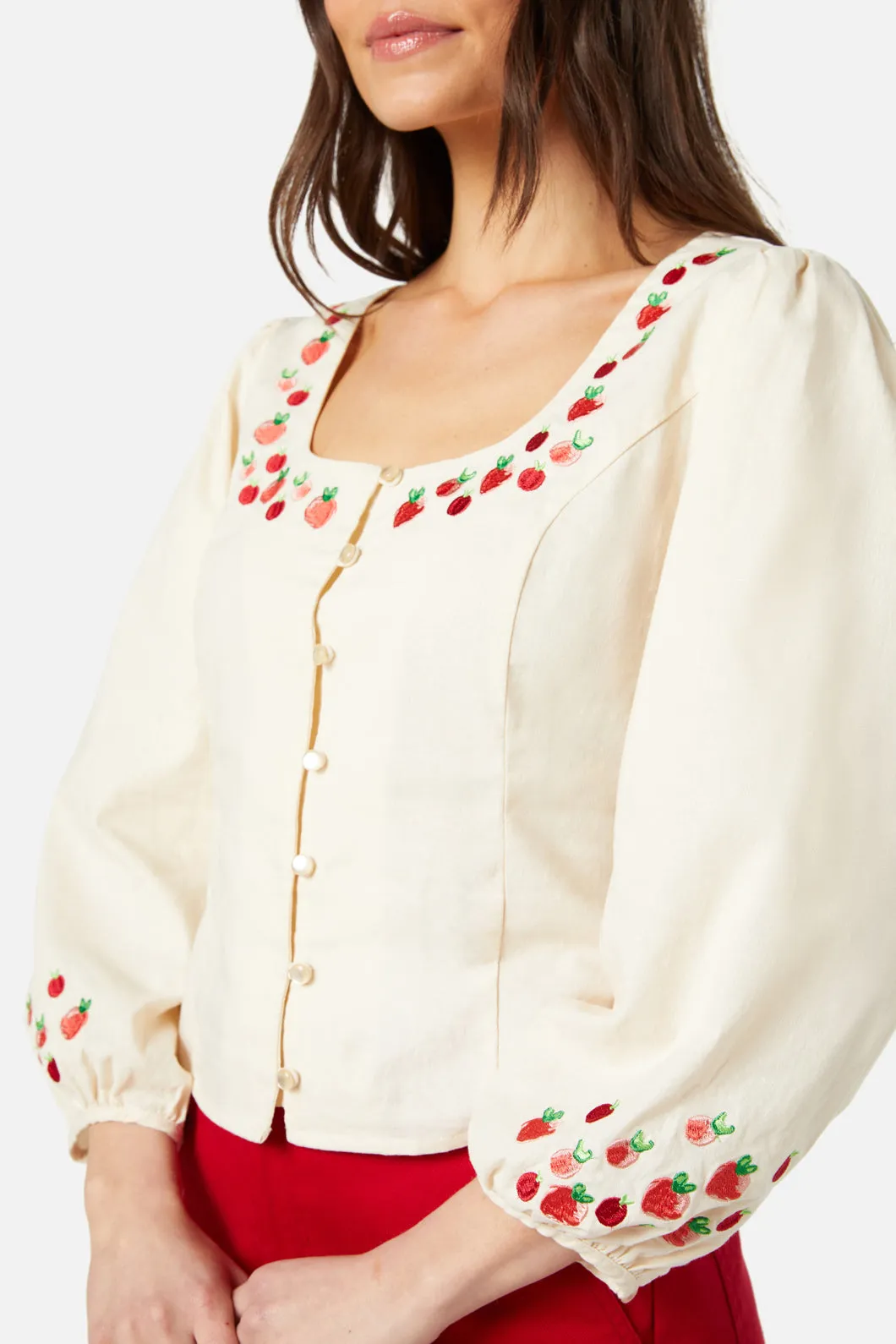 Bessie Embroidered Top