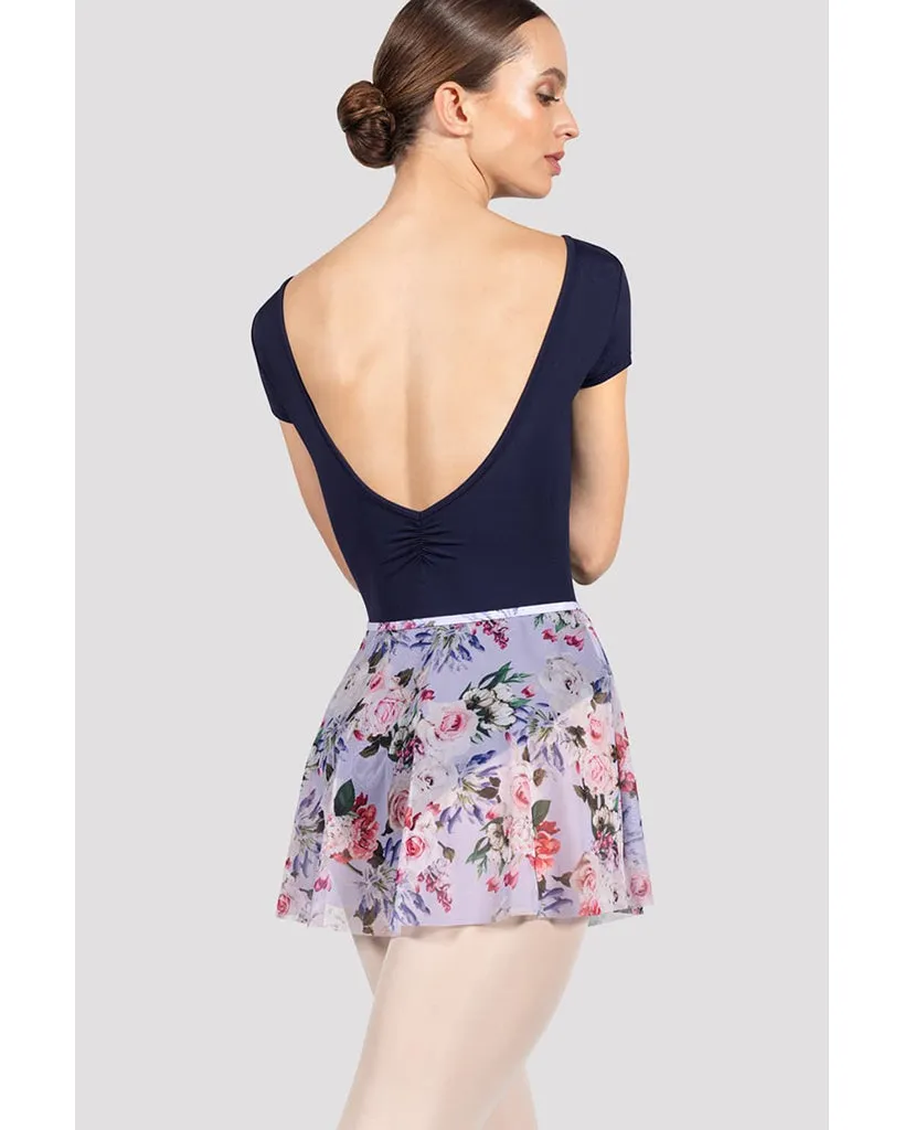 Bloch Floral Printed Pull-On Ballet Skirt - R0241 Womens - Bouquet Print