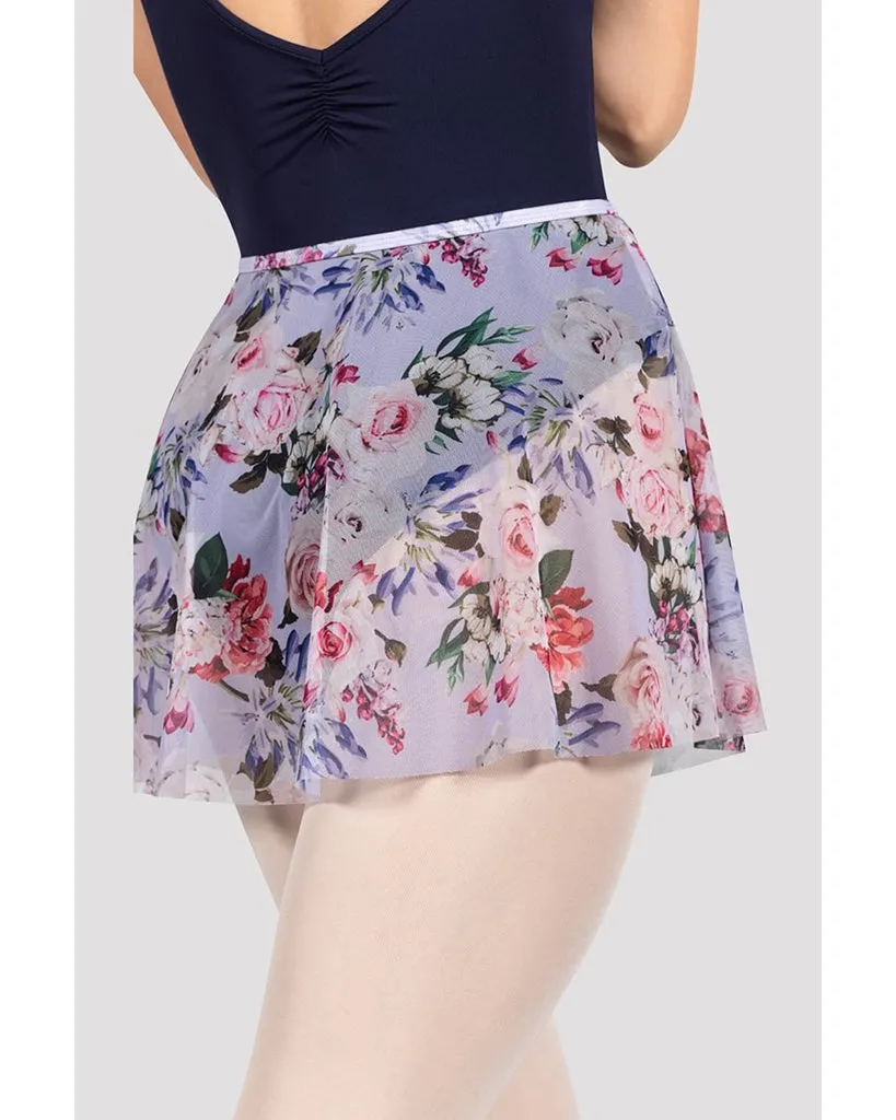 Bloch Floral Printed Pull-On Ballet Skirt - R0241 Womens - Bouquet Print