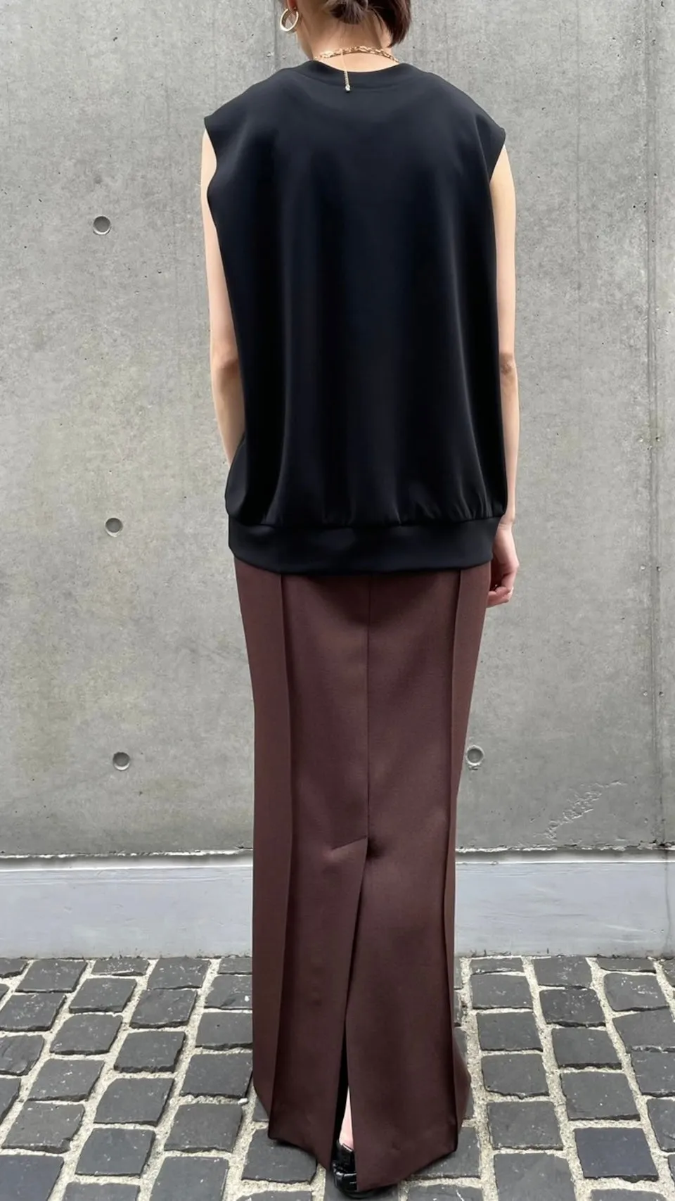 cafune<br> pintuck tight skirt