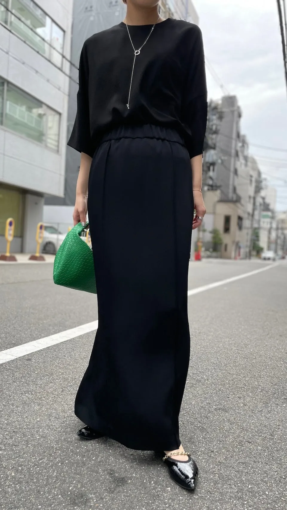 cafune<br> pintuck tight skirt