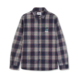 Cherry Flannel Shirt, Navy