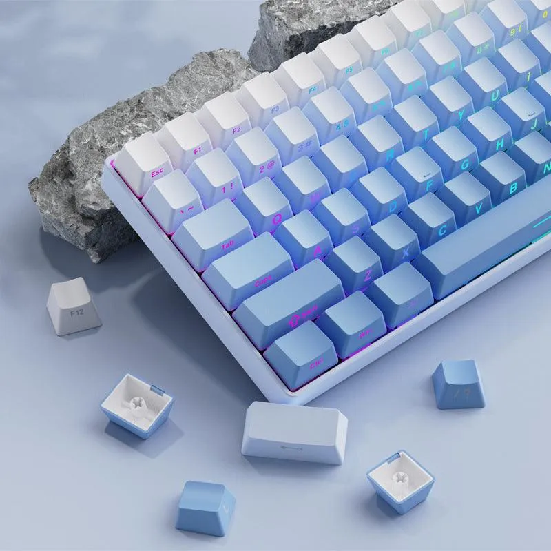 Cherry Profile Double-Shot PBT Keycap Set - Blue Gradient