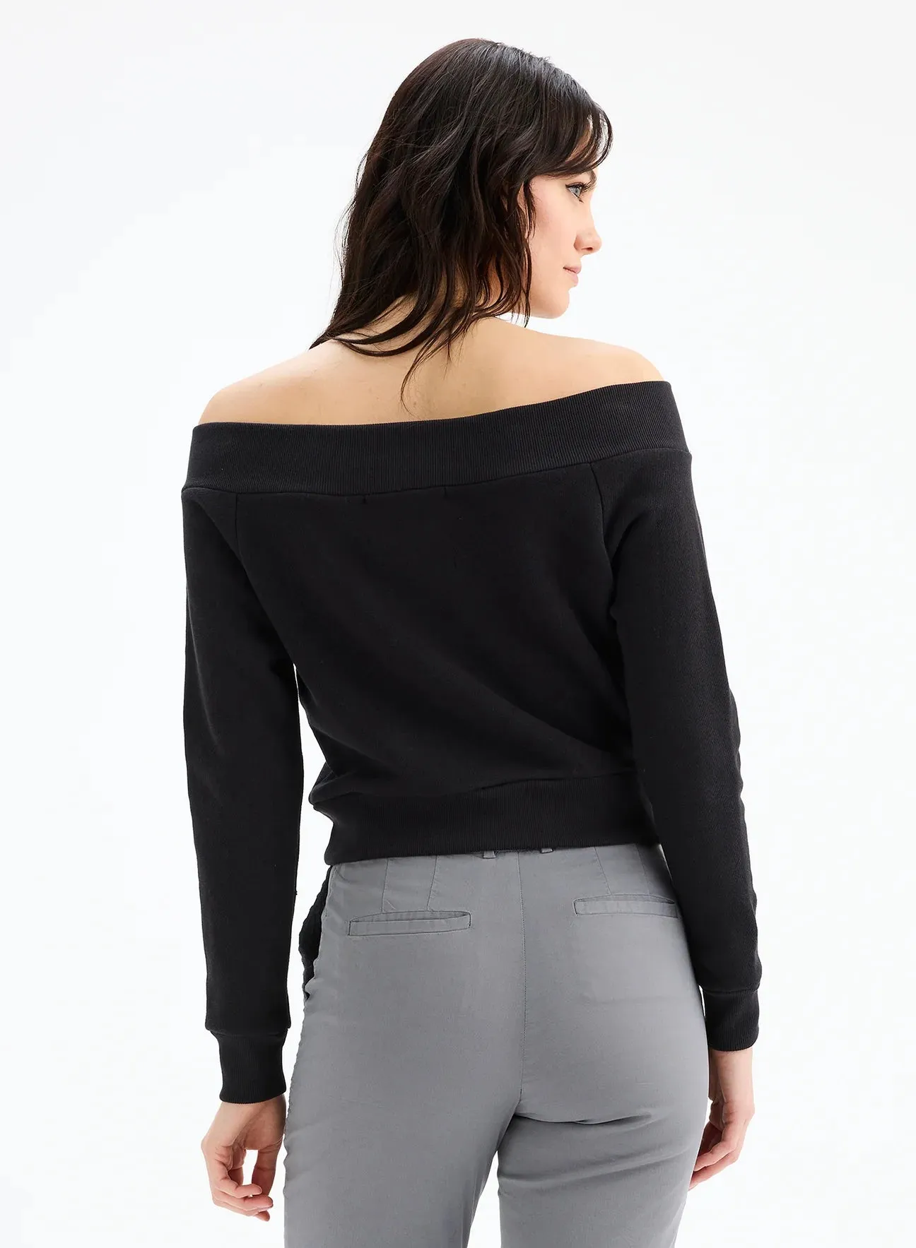 CHR Lindsay Off Shoulder V Sweatshirt