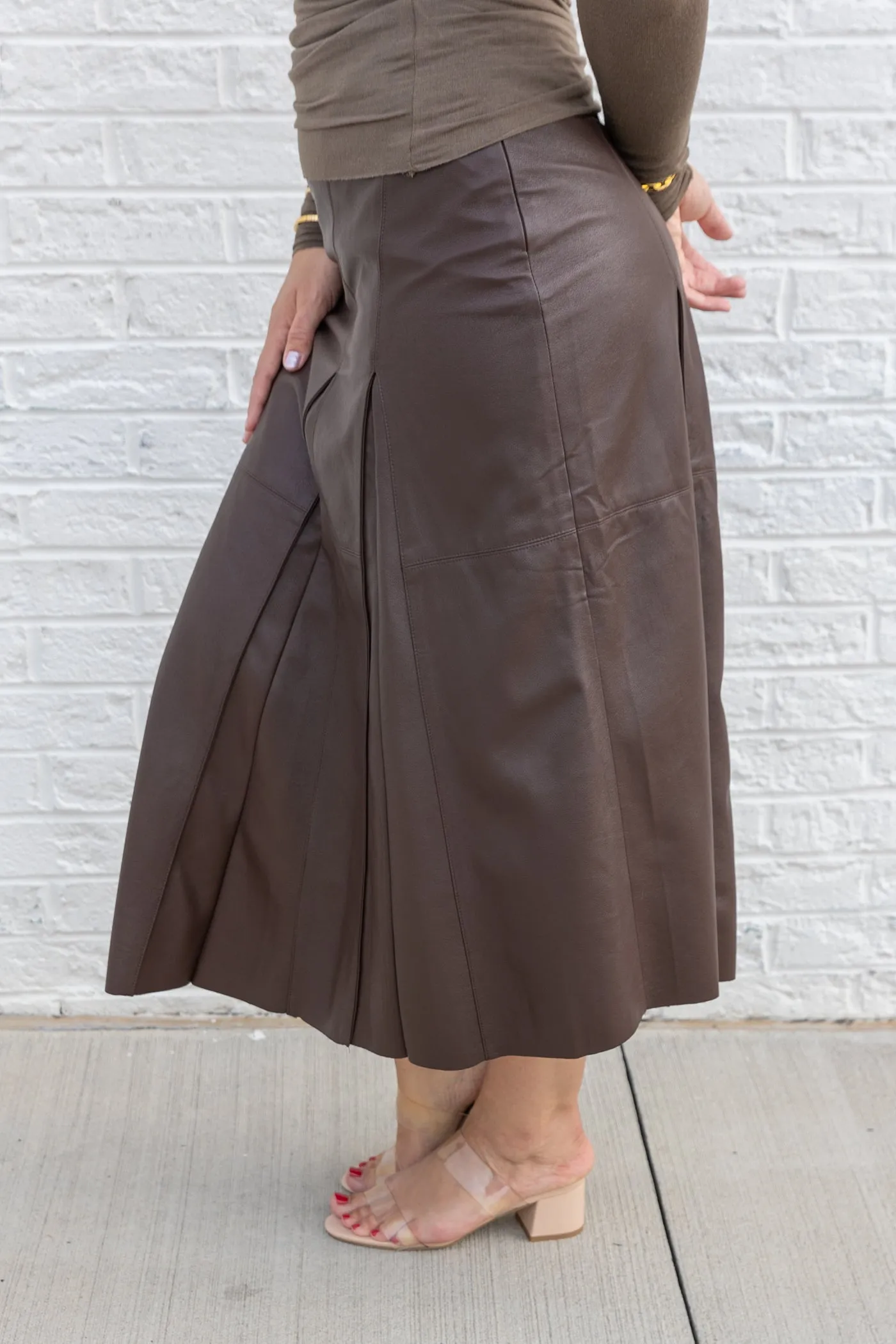 CLARA LEATHER SKIRT