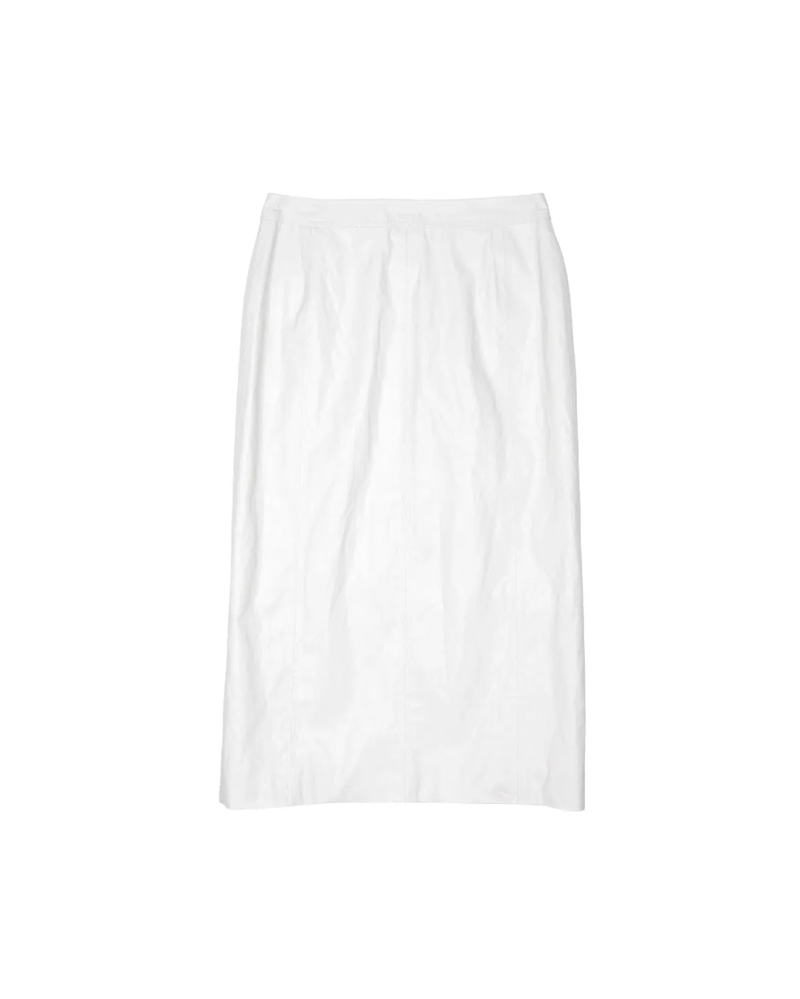 Clean vegan leather skirt