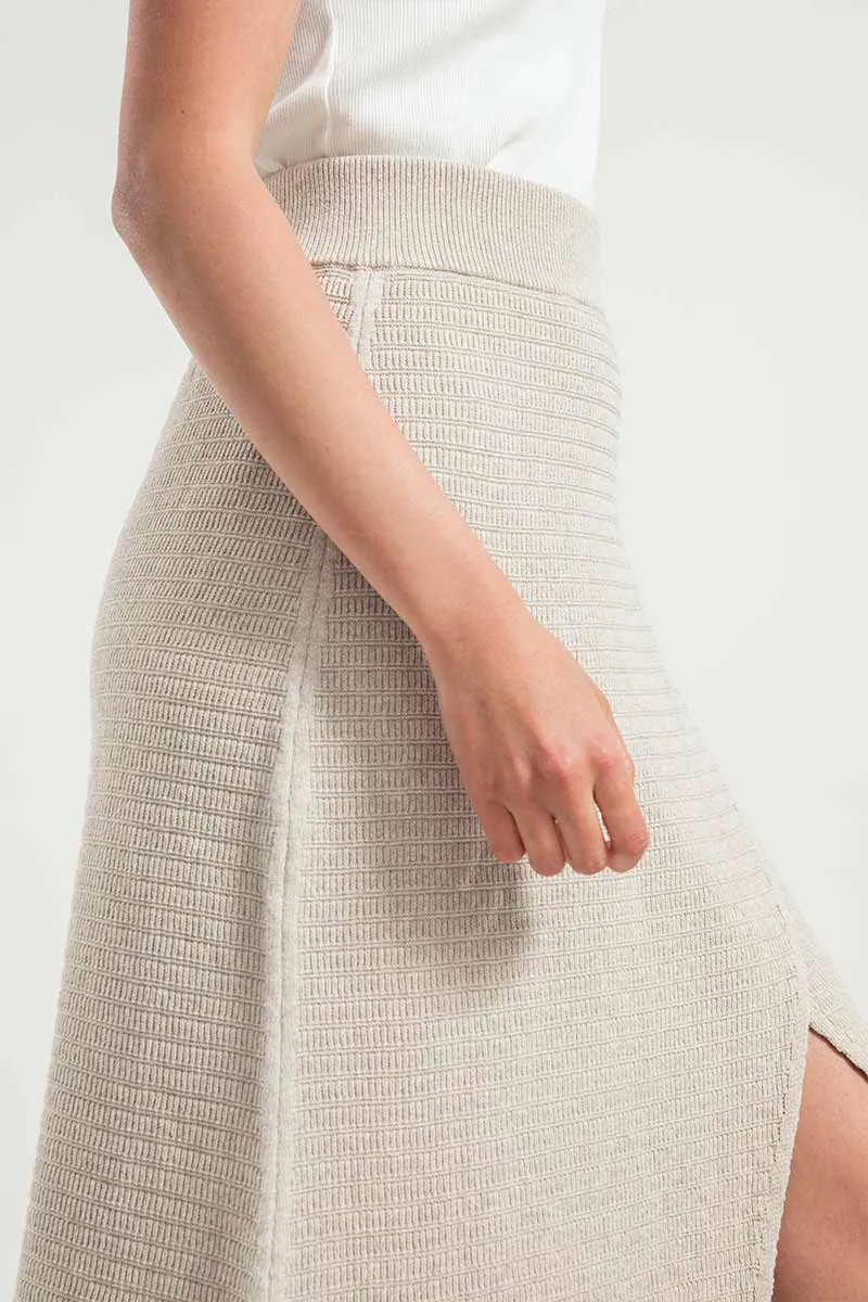 Cometa Knitted Midi Skirt