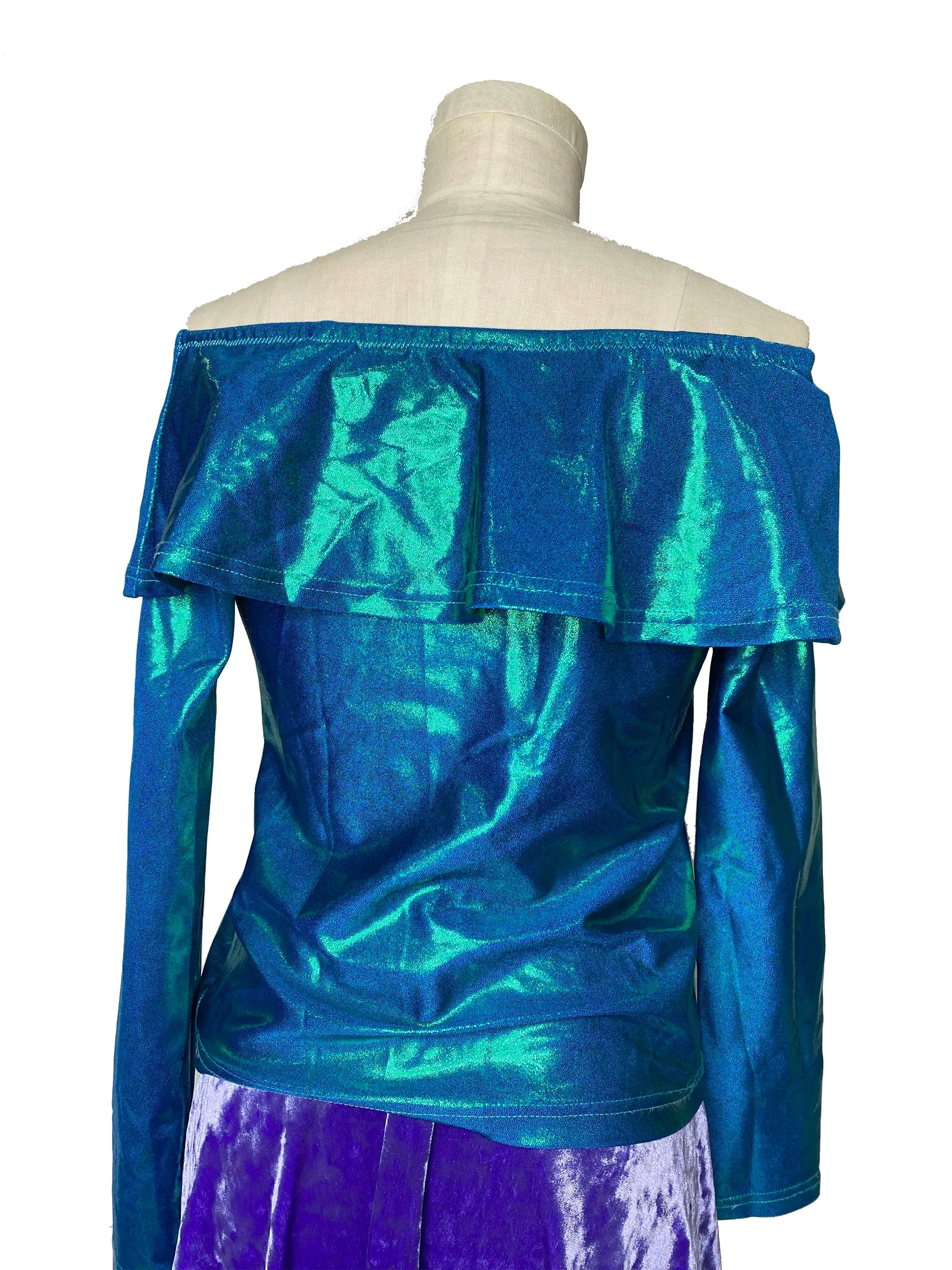 Emerald Peplum Top (Medium)