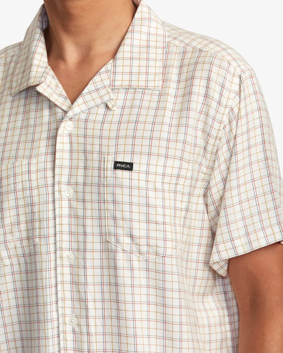 Emery Plaid Short Sleeve Shirt - Natural