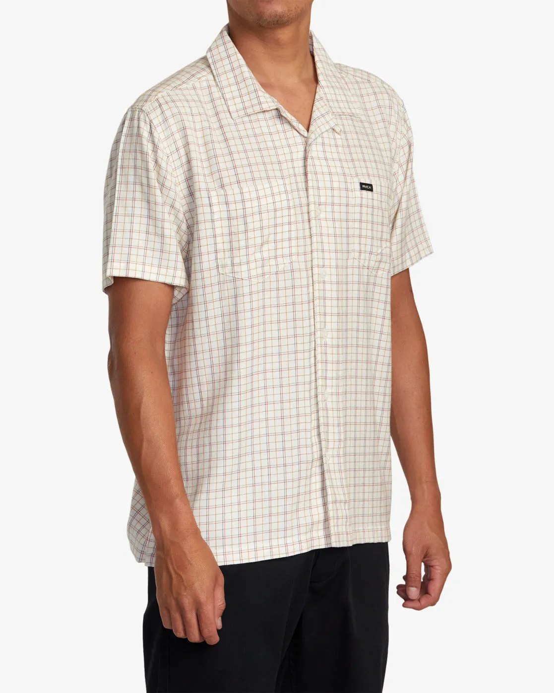 Emery Plaid Short Sleeve Shirt - Natural