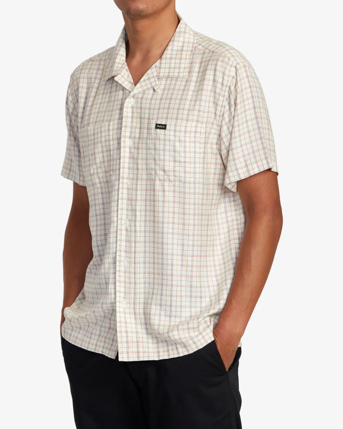 Emery Plaid Short Sleeve Shirt - Natural