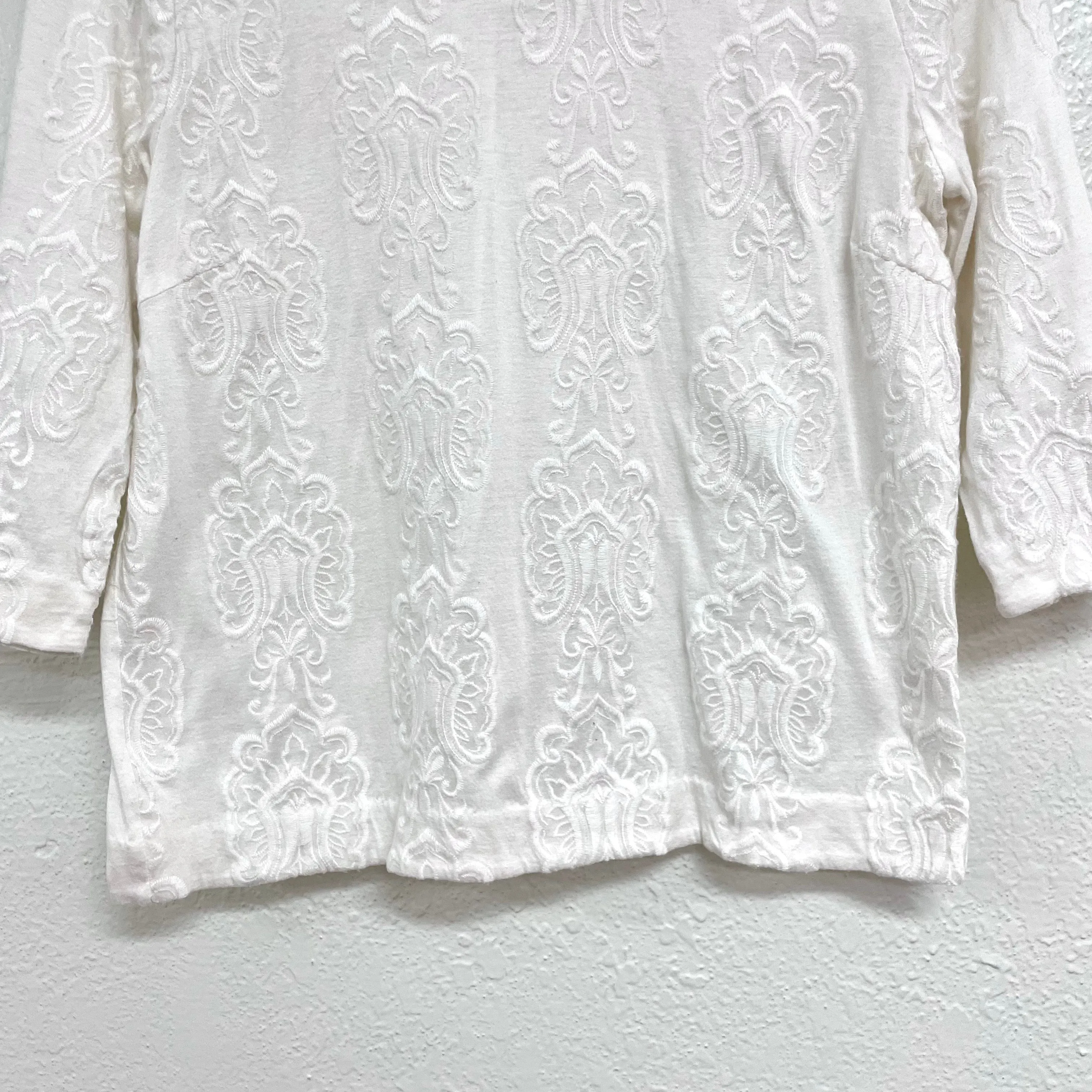 Filigree Embroidered Top