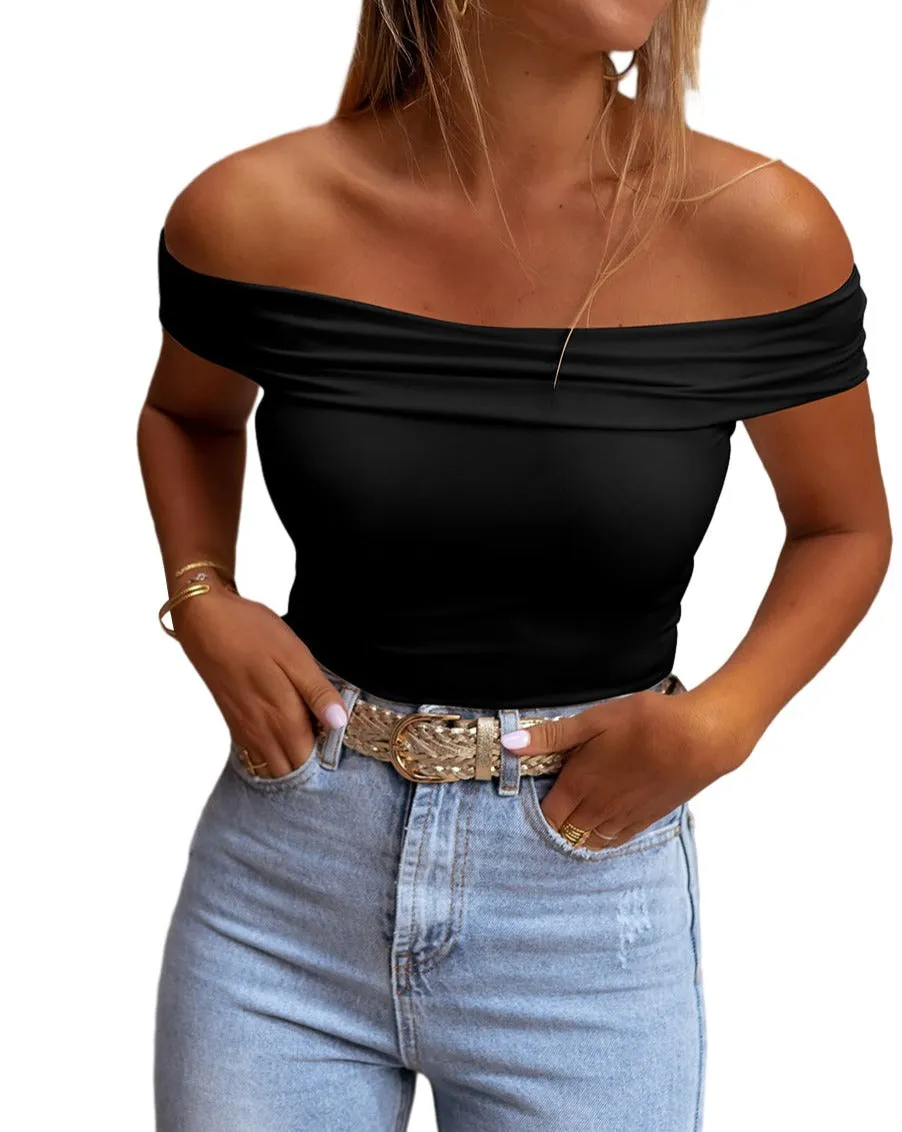 Folded Off-Shoulder Top