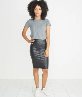 Ginger Leather Skirt