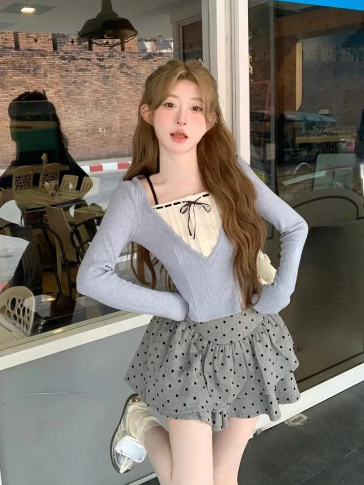 Girlary 2024 Summer Slim Sweet Mini Skirt Women Evening Party Elegant Kawaill Skirt Offiice Lady Outwear Skirt Korean Fashion Chic