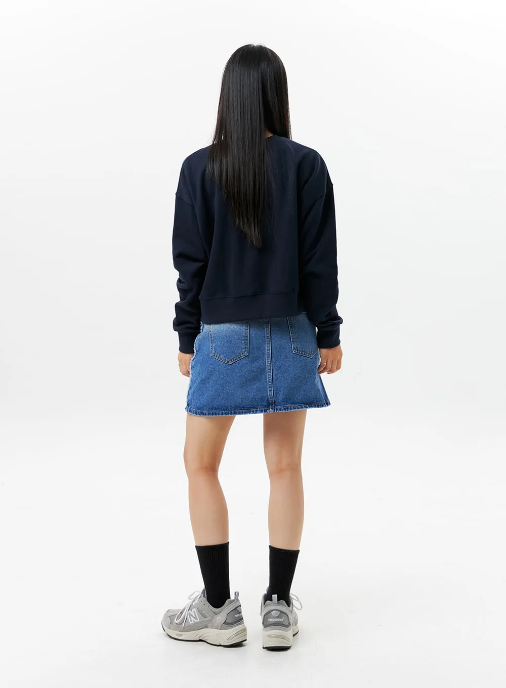 Gradient Denim Mini Skirt OG301