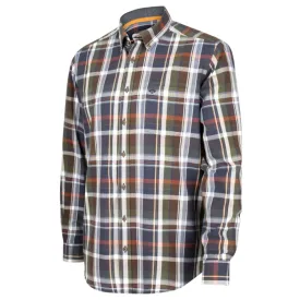 Hoggs of Fife Luthrie LS Plaid Shirt - Navy Check