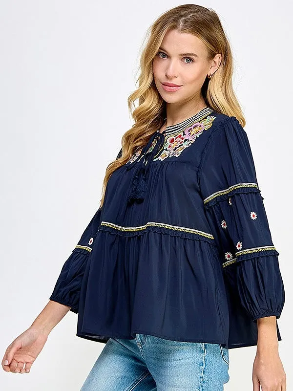 Khloe Embroidered Blouse