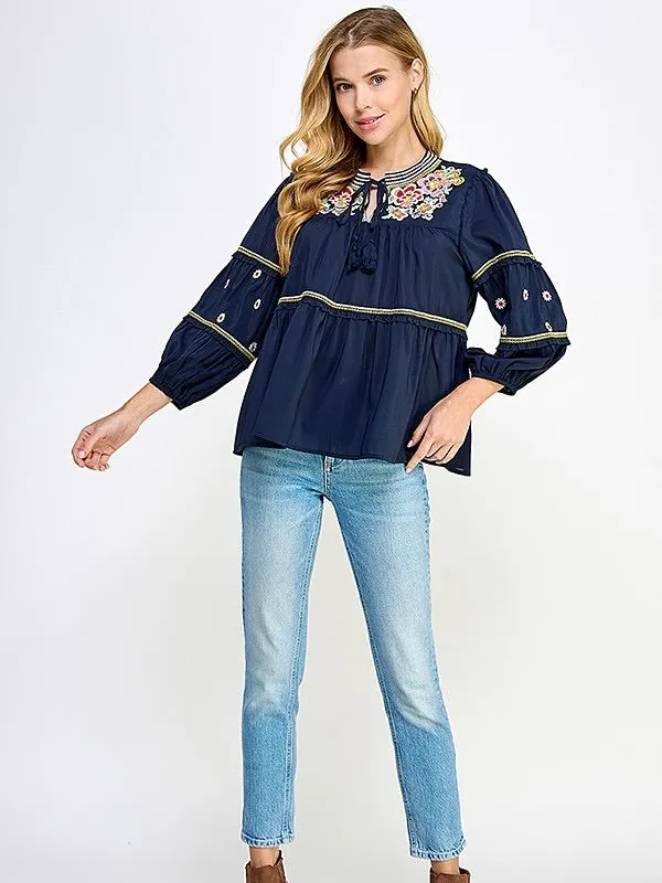 Khloe Embroidered Blouse