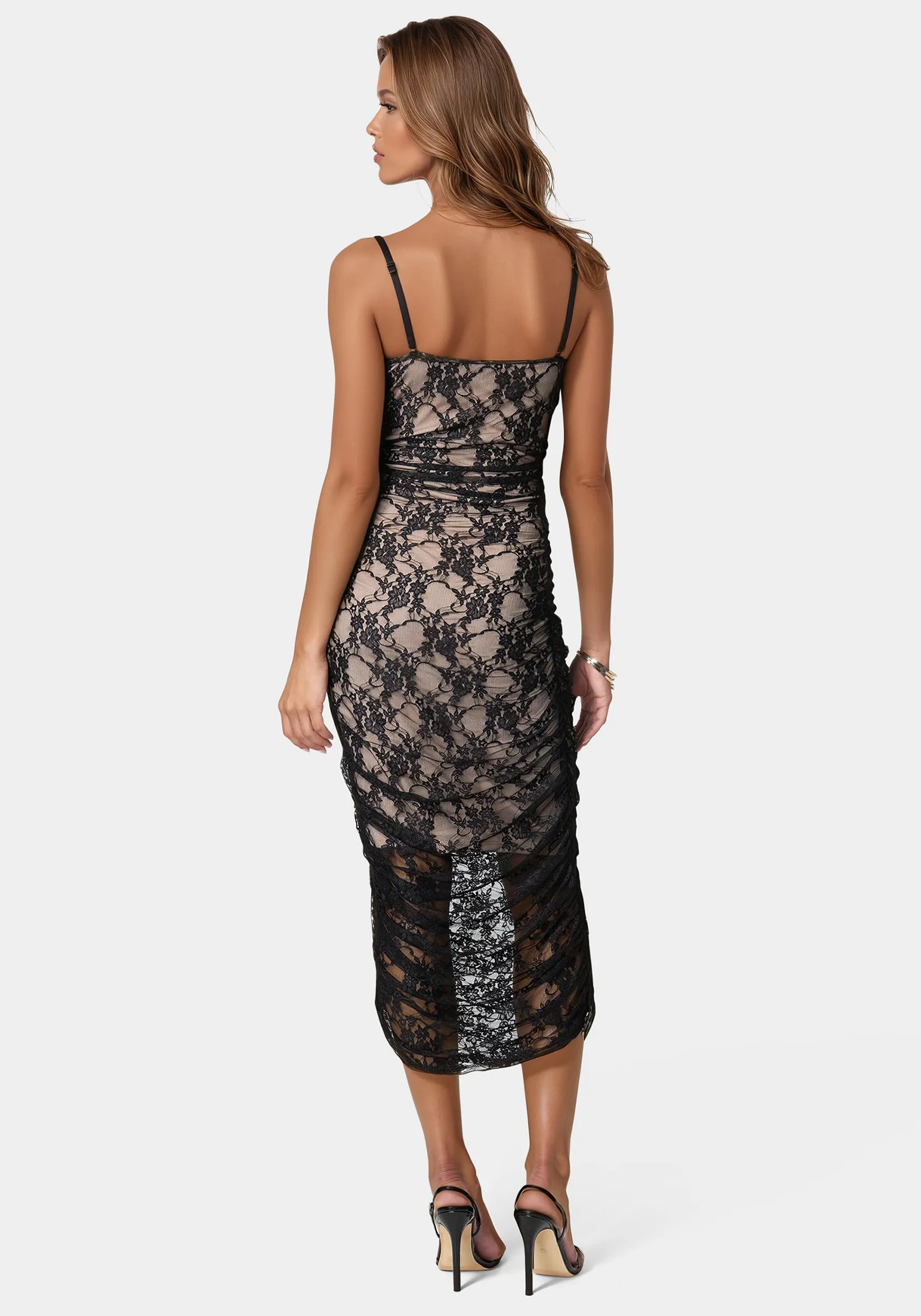 Lace Tube Midi Dress