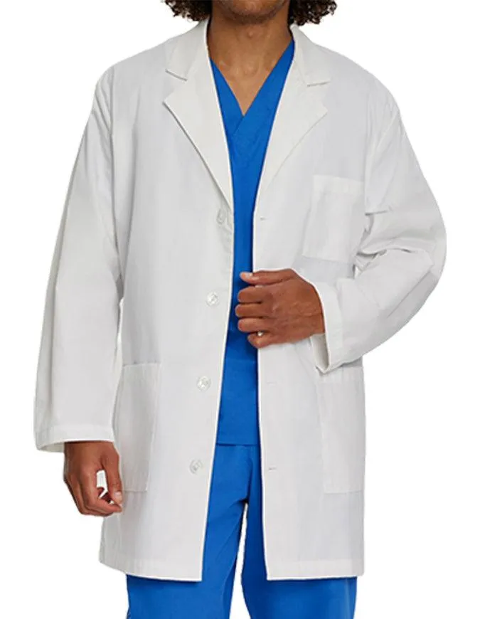 Landau 35 Inch Men's Three Pockets Long Medical Lab Coat