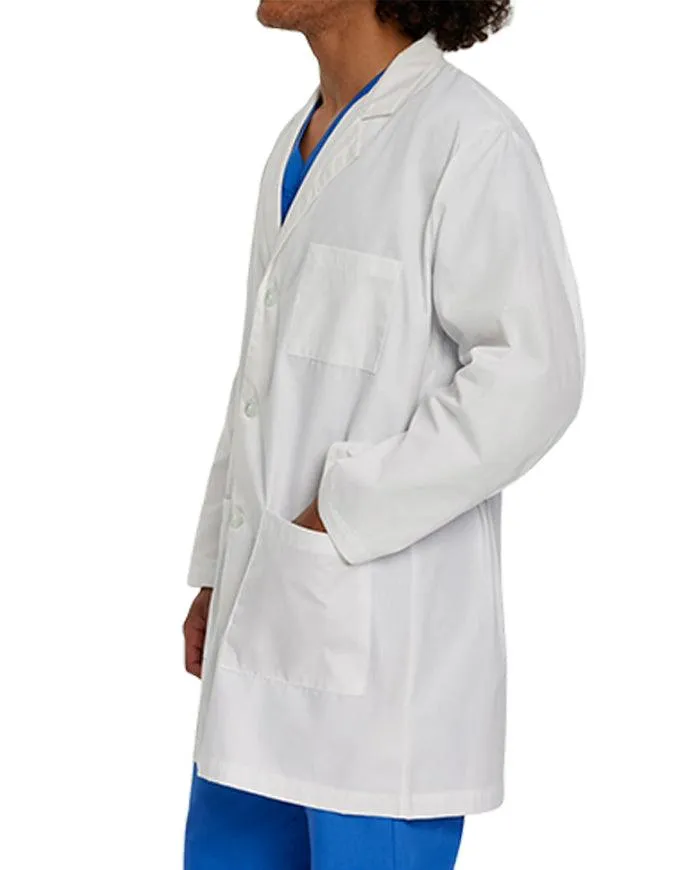 Landau 35 Inch Men's Three Pockets Long Medical Lab Coat