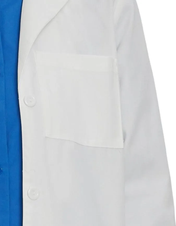 Landau 38 Inch Women's Stretch Twill Four Button Lab Coat