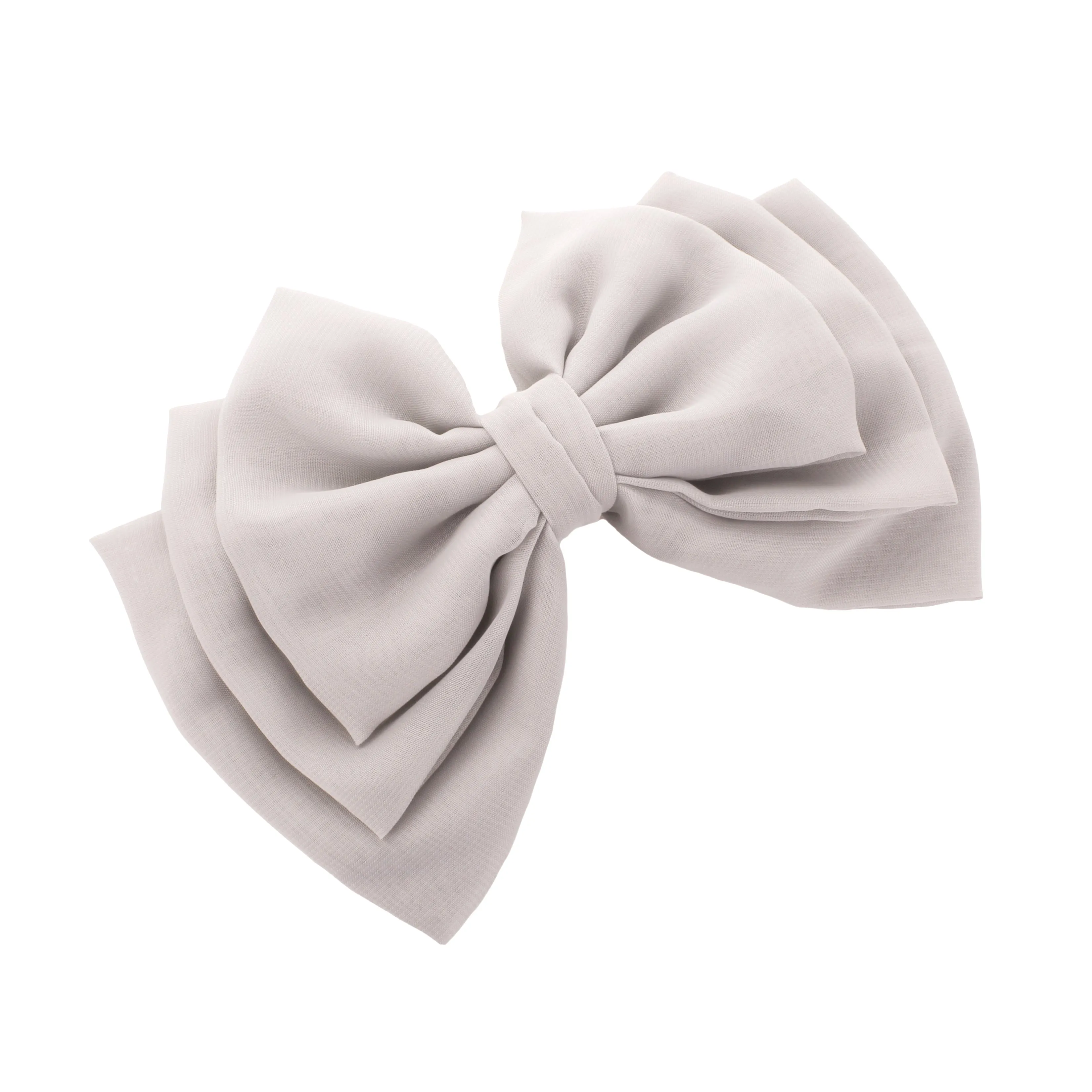 Layered Chiffon Fabric Hair-Bow