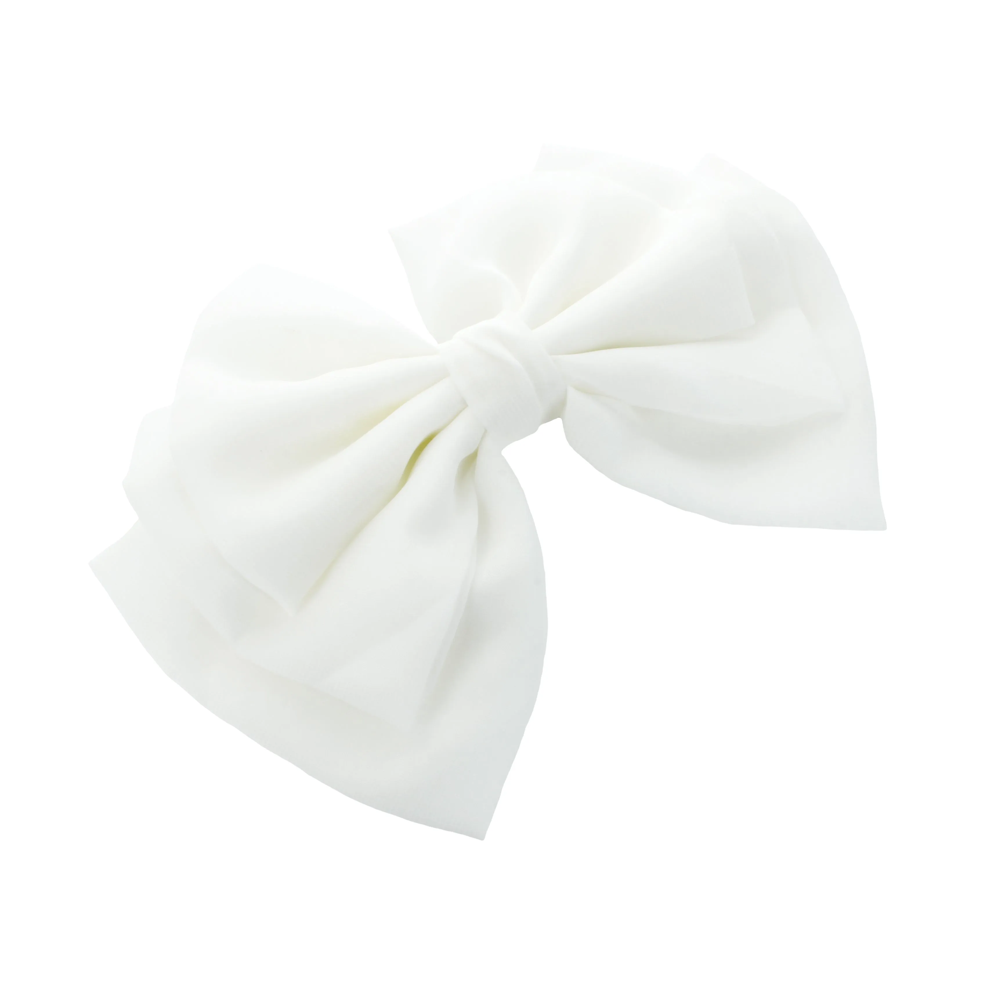 Layered Chiffon Fabric Hair-Bow