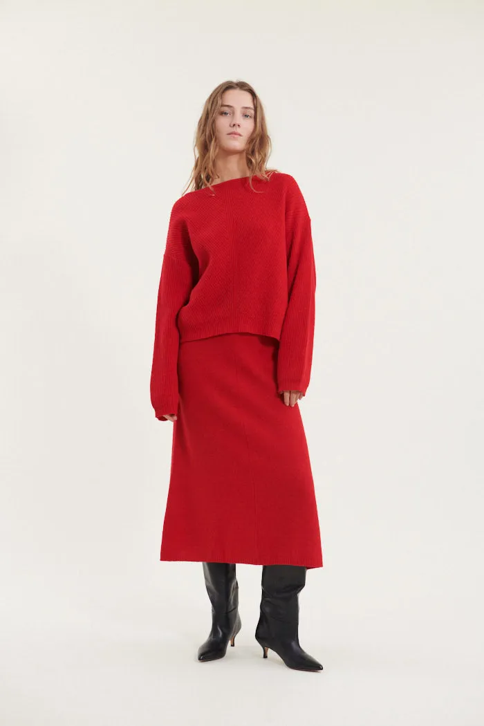 Lise 3/4 Skirt - High Risk Red