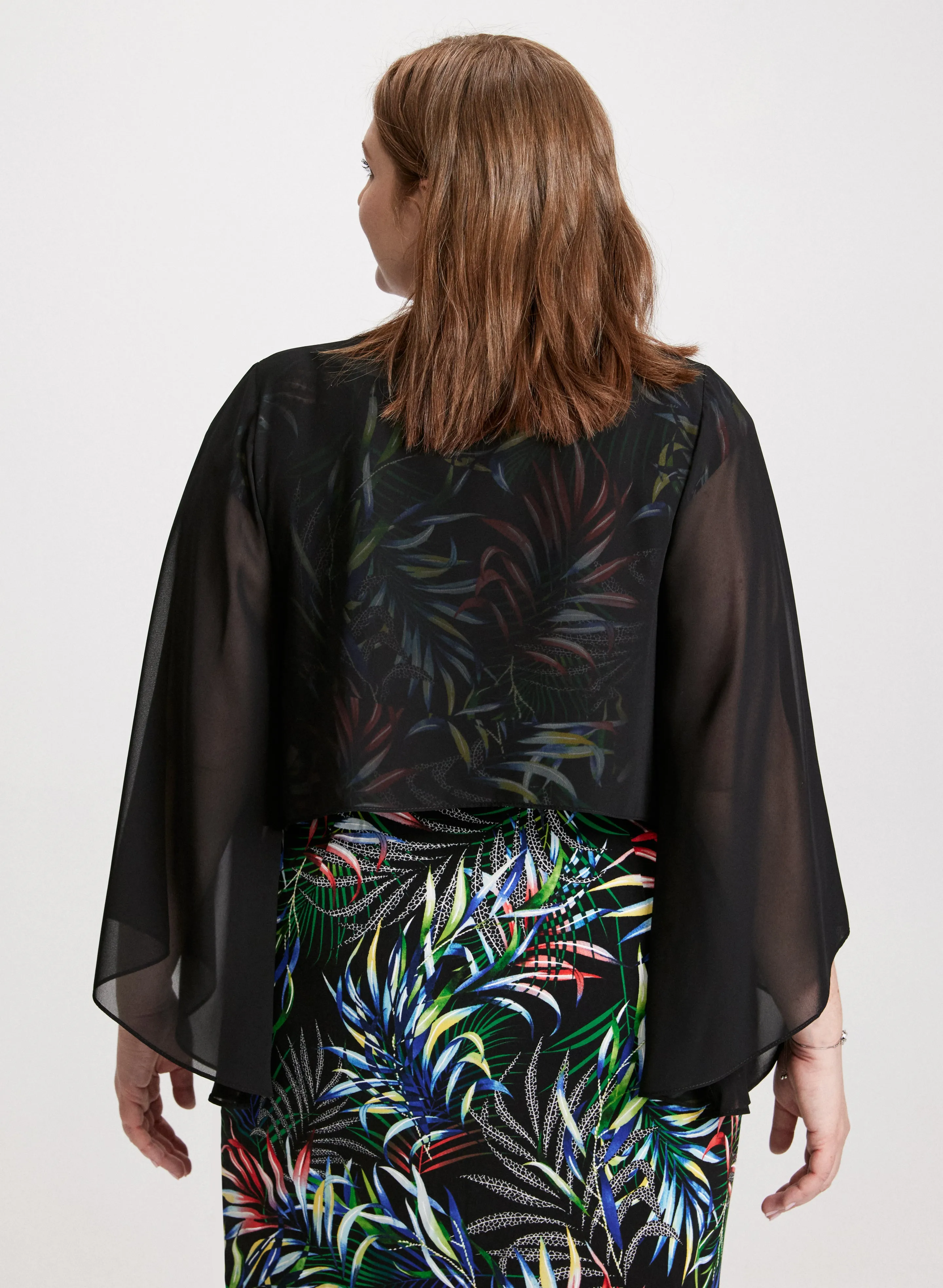 Long Sleeve Chiffon Bolero