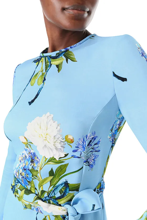 Long Sleeve Floral Sheath