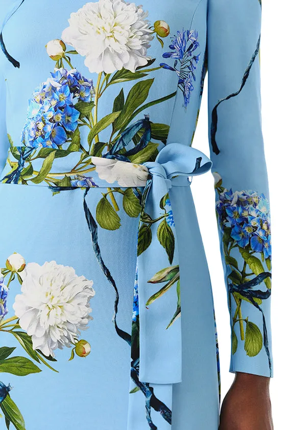 Long Sleeve Floral Sheath