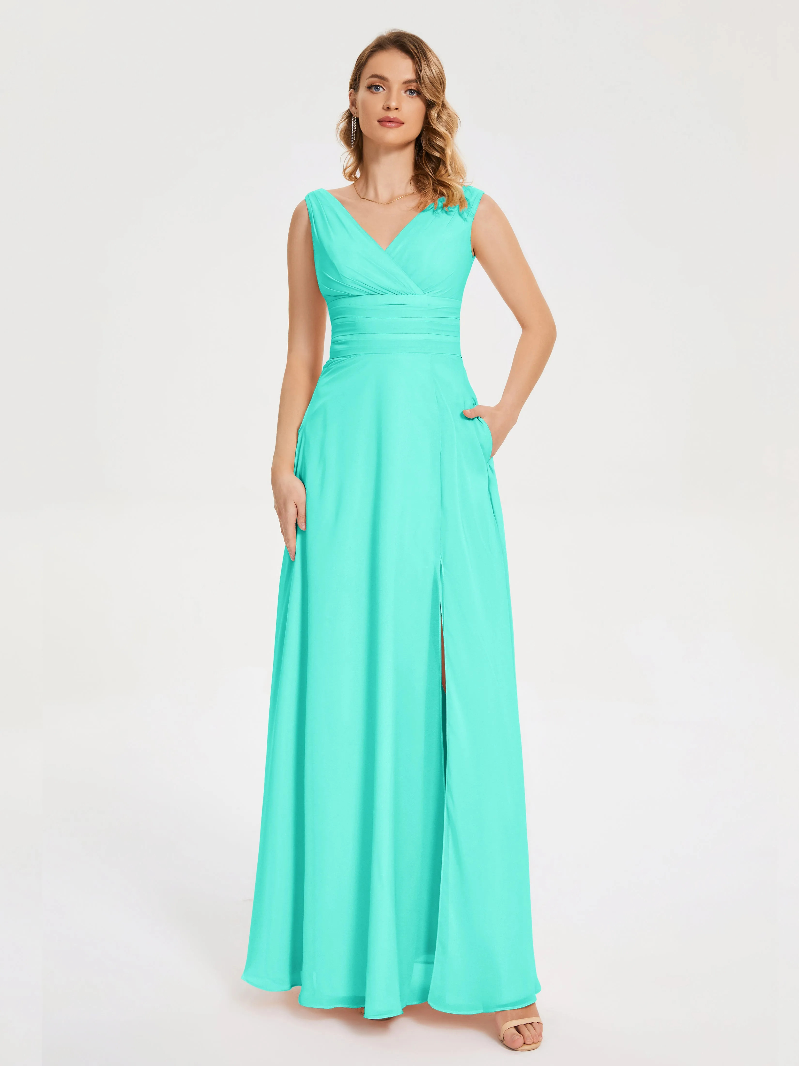 Lucille Elegant Chiffon Mother of the Bride Dress With Bow