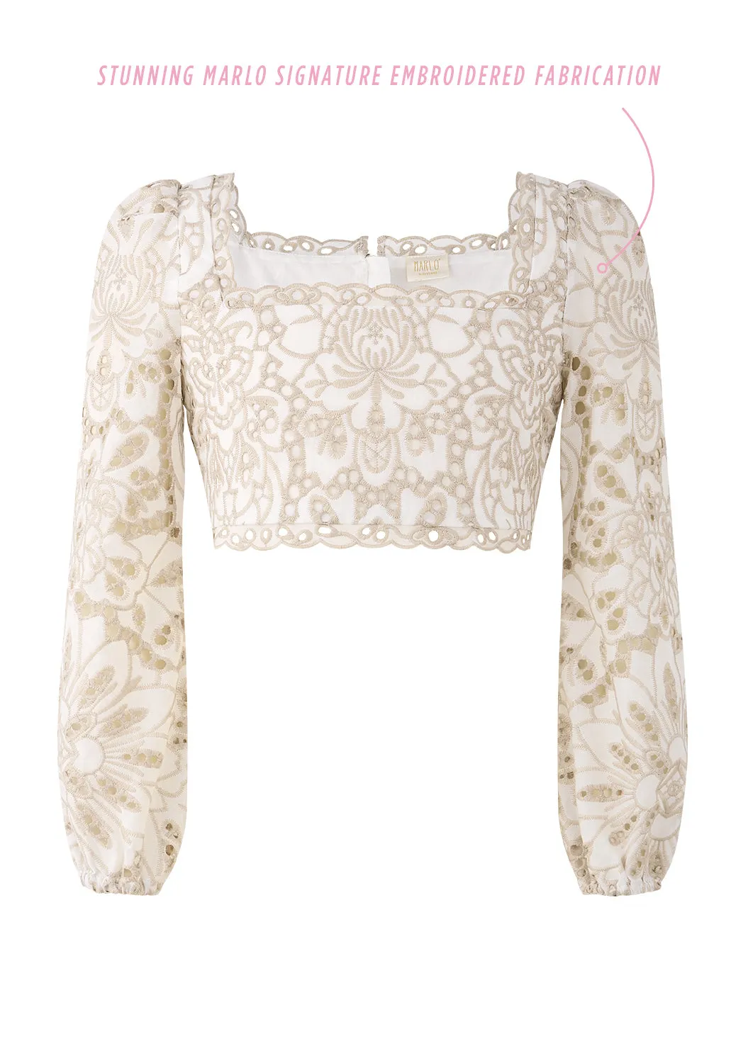 Makayla Embroidered Top