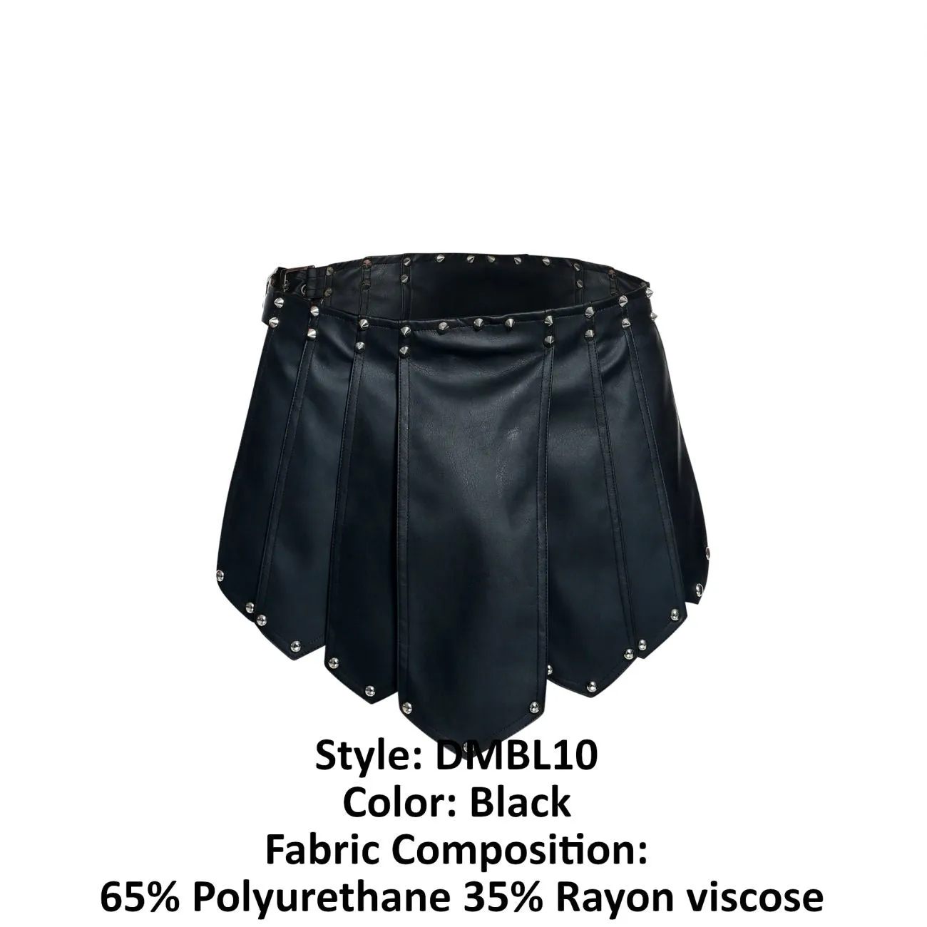 MaleBasics DMBL10 DNGEON Roman Skirt Color Black