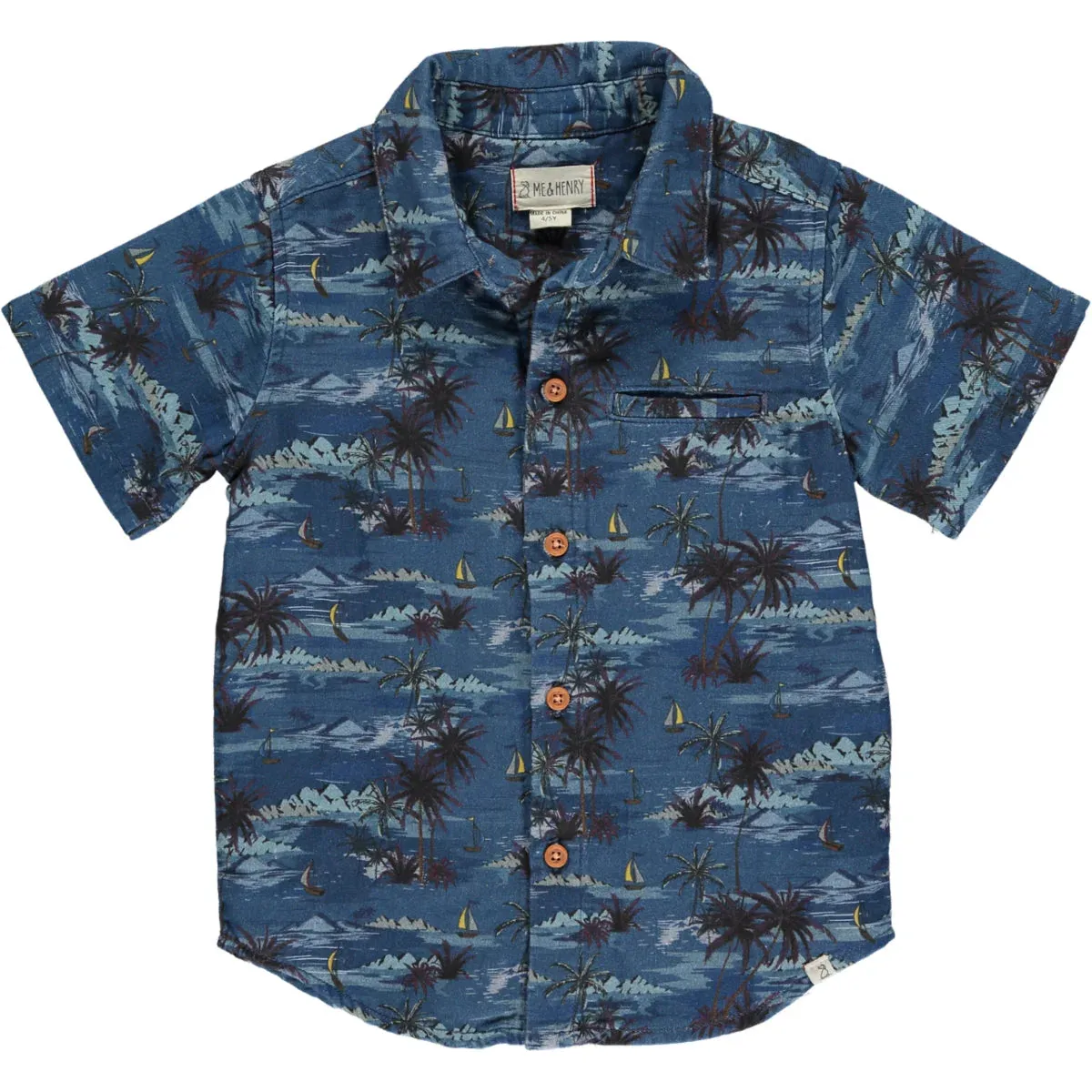 Maui Short Sleeve Shirt - Blue Hawaiian