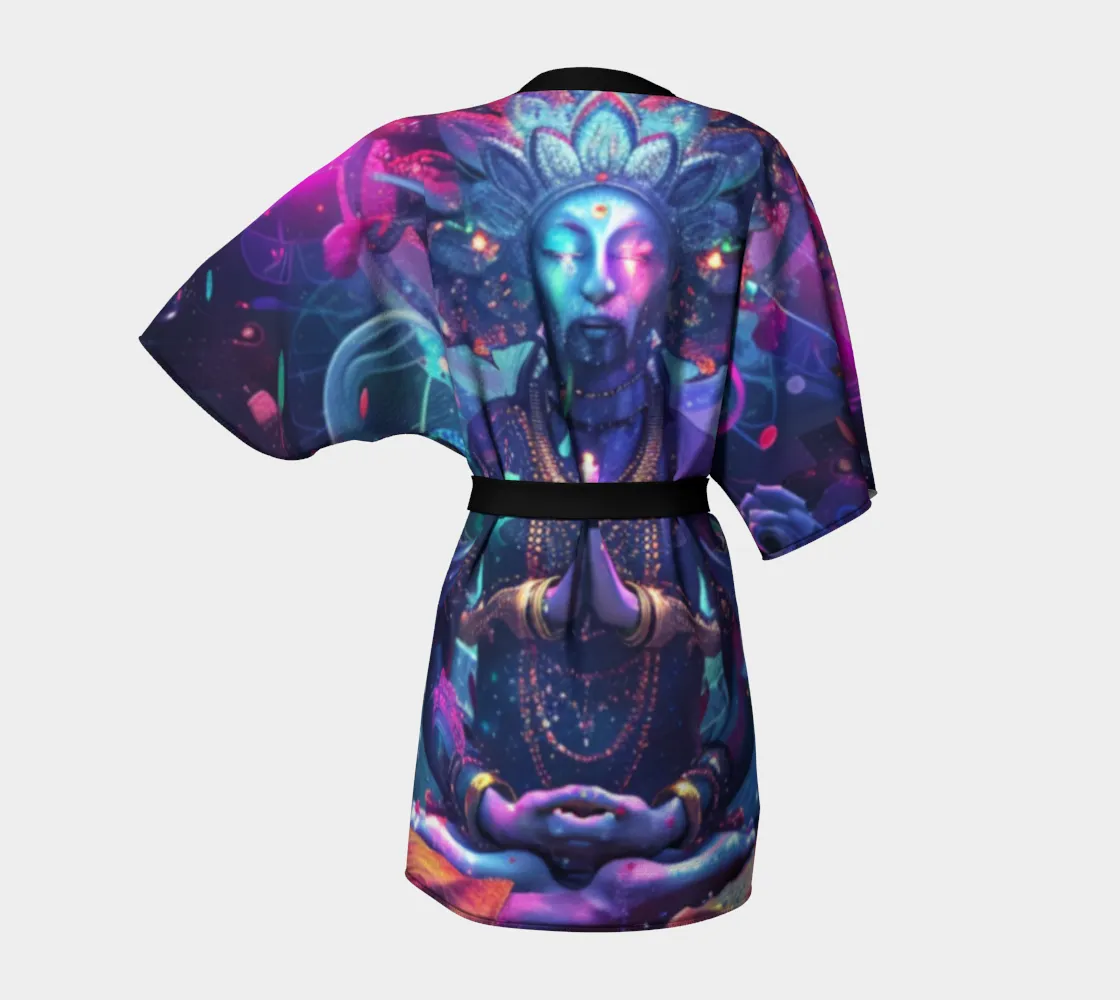 MEDITATING BEING KIMONO ROBE | ACIDMATH AI