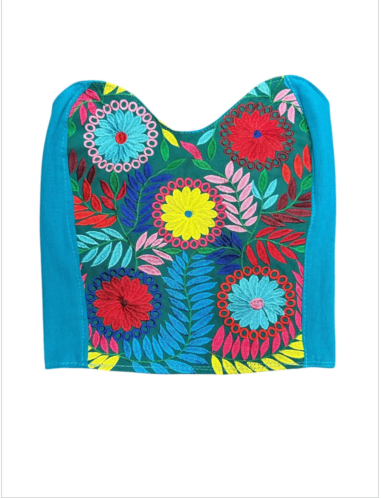 Mexican Teal Crop Top