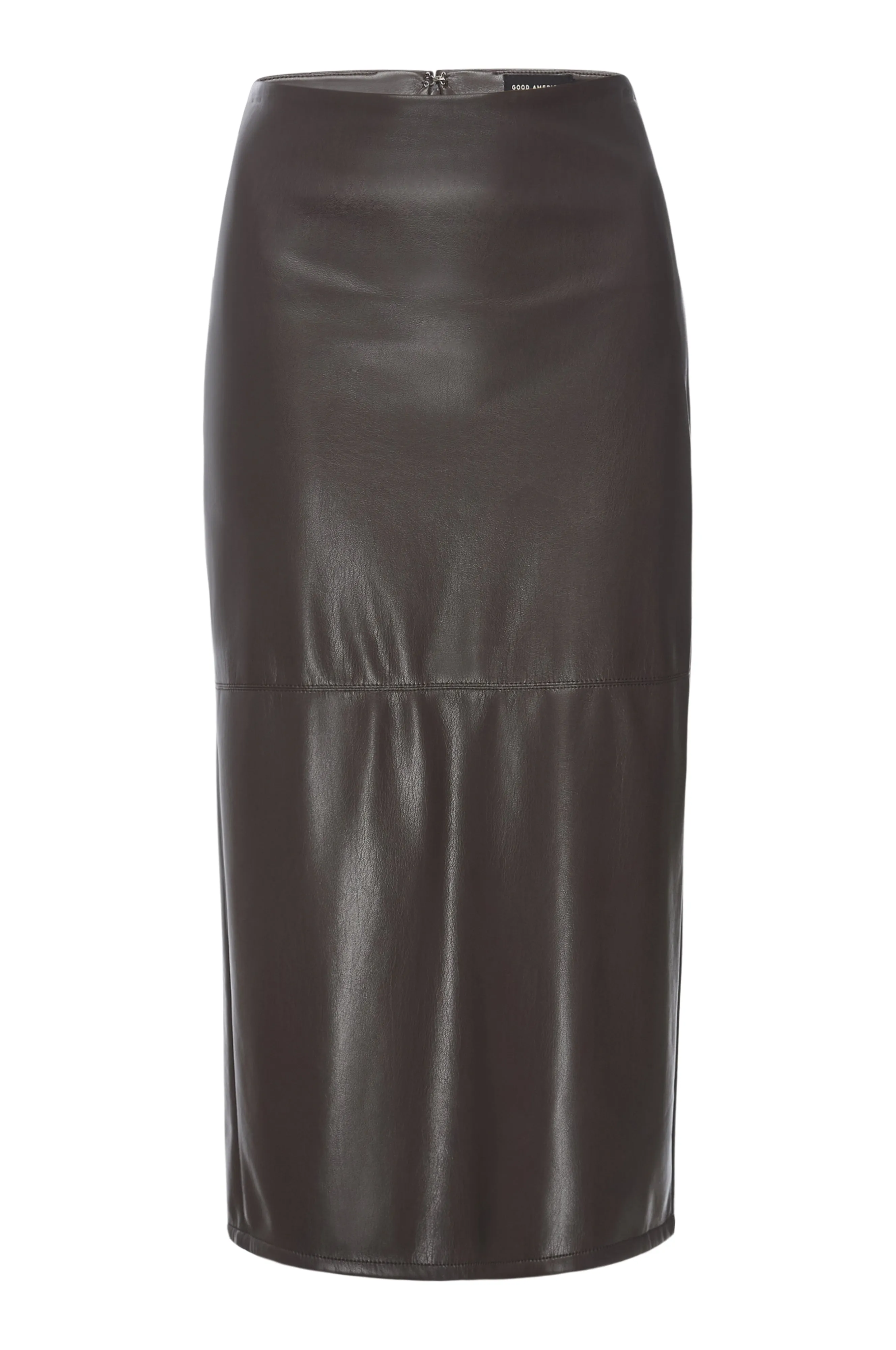 NEW!! Better Than Leather Midi Skirt in Brown by Good American