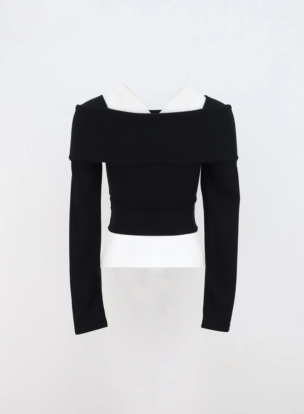 Off-Shoulder Crop Top IN308