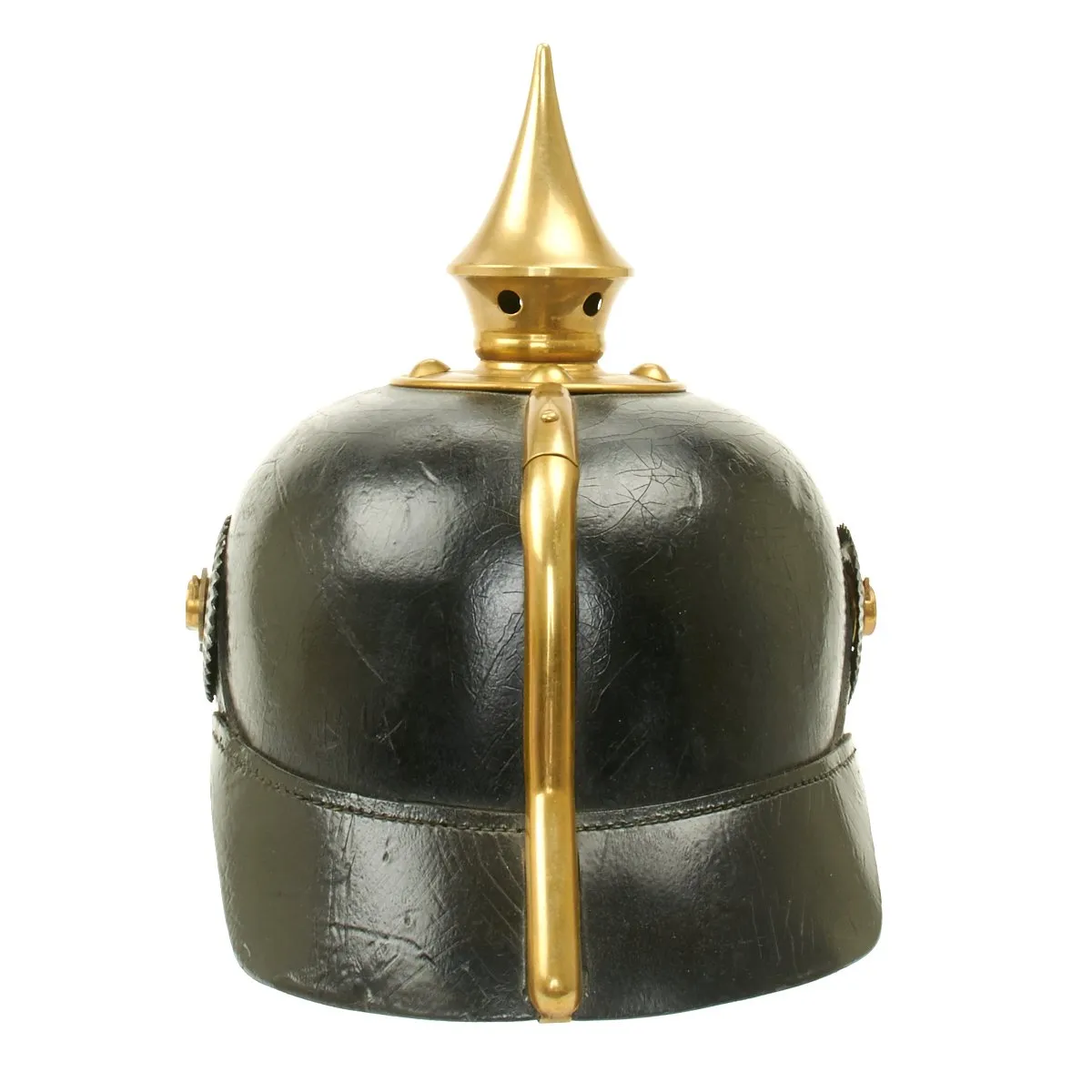 Original German WWI Prussian M1895 Pickelhaube Spiked Helmet by Julius Jansen - Dated 1912