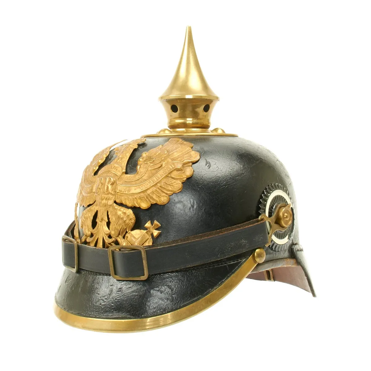 Original German WWI Prussian M1895 Pickelhaube Spiked Helmet by Julius Jansen - Dated 1912