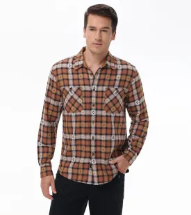 Plaid Jacquard Shirt