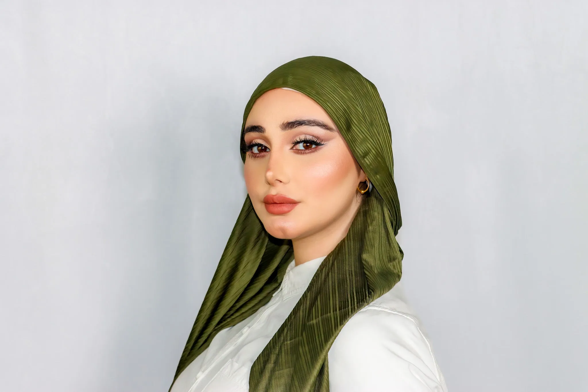 Premium Chiffon Army Green Hijab