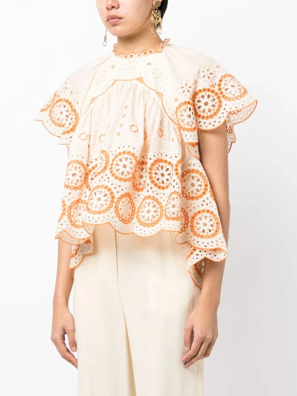 Raie Embroidered Top