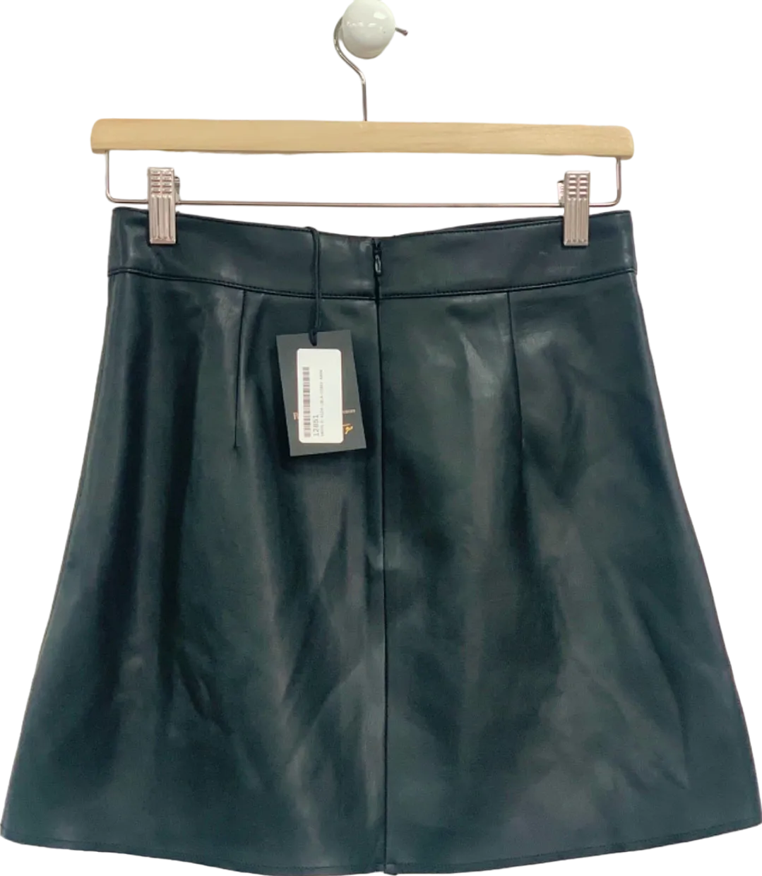 River Island Black Samantha Faiers Leather Skirt UK 6