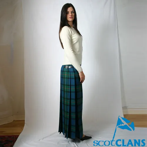 Scott Green Weathered Heavyweight Evening Kilted Skirt and Sash